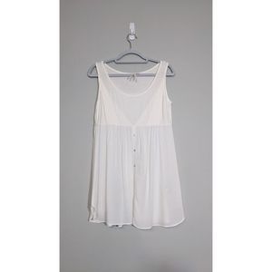 Seraphine White Sleeveless Blouse